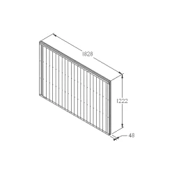 Forest Closeboard Fence Panels Golden Brown 6 X 4&apos; Pack Of 9 -Forest Garden Shop 1059X A3