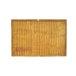 Forest Closeboard Fence Panels Golden Brown 6 X 4&apos; Pack Of 3