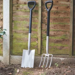 Forge Steel Carbon Steel Digging Fork & Spade 2 Pcs 9 Forge Steel Carbon Steel Digging Fork & Spade 2 Pcs -Forest Garden Shop 120PF A3
