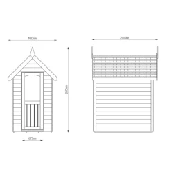 Forest Retreat 4&apos; X 6&apos; (Nominal) Apex Overlap Timber Shed With Assembly -Forest Garden Shop 129KT A7