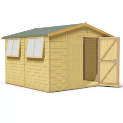 Shire 10&apos; X 10&apos; (Nominal) Apex Shiplap Timber Workshop