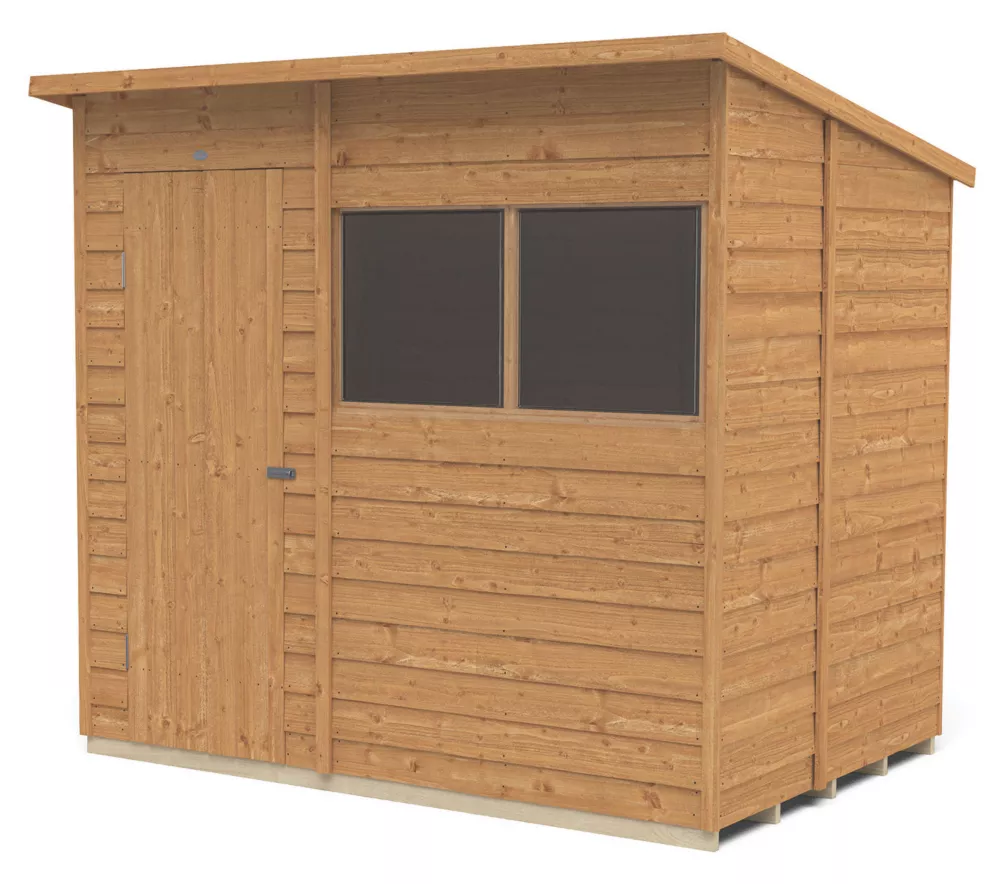 Forest 7' X 5' (Nominal) Pent Overlap Timber Shed With Assembly 4 Forest 7' X 5' (Nominal) Pent Overlap Timber Shed With Assembly - Image 2