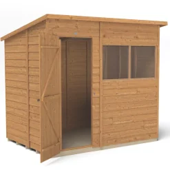 Forest 7' X 5' (Nominal) Pent Overlap Timber Shed With Assembly 12 Forest 7' X 5' (Nominal) Pent Overlap Timber Shed With Assembly -Forest Garden Shop 196JR A2