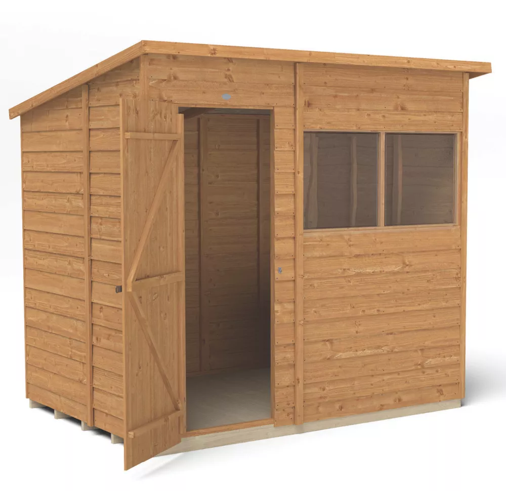 Forest 7' X 5' (Nominal) Pent Overlap Timber Shed With Assembly 5 Forest 7' X 5' (Nominal) Pent Overlap Timber Shed With Assembly - Image 3