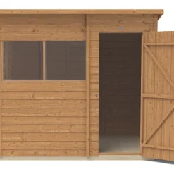 Forest 7' X 5' (Nominal) Pent Overlap Timber Shed With Assembly 13 Forest 7' X 5' (Nominal) Pent Overlap Timber Shed With Assembly -Forest Garden Shop 196JR A3