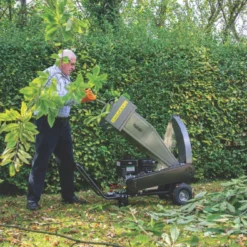 The Handy THPDS65 208cc Petrol Drum Chipper Shredder -Forest Garden Shop 248KT A6