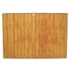 Forest Feather Edge Fence Panels Golden Brown 6 X 3&apos; Pack Of 8 -Forest Garden Shop 2606K P