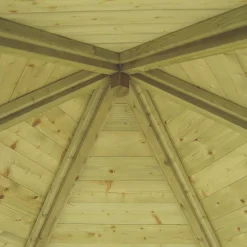 Shire Foxglove 7' X 6' (Nominal) Hexagonal Timber Arbour -Forest Garden Shop 2620X A5