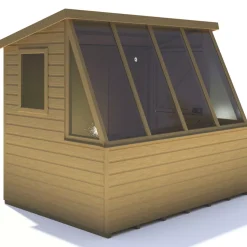 Shire 8&apos; X 6&apos; (Nominal) Pent Timber Potting Shed