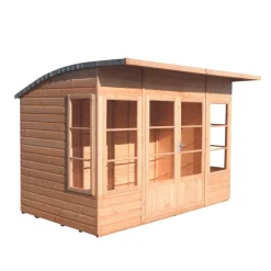 Greenworks Shop 23 Shire Orchid 10' X 6' (Nominal) Arched Shiplap T&G Timber Summerhouse