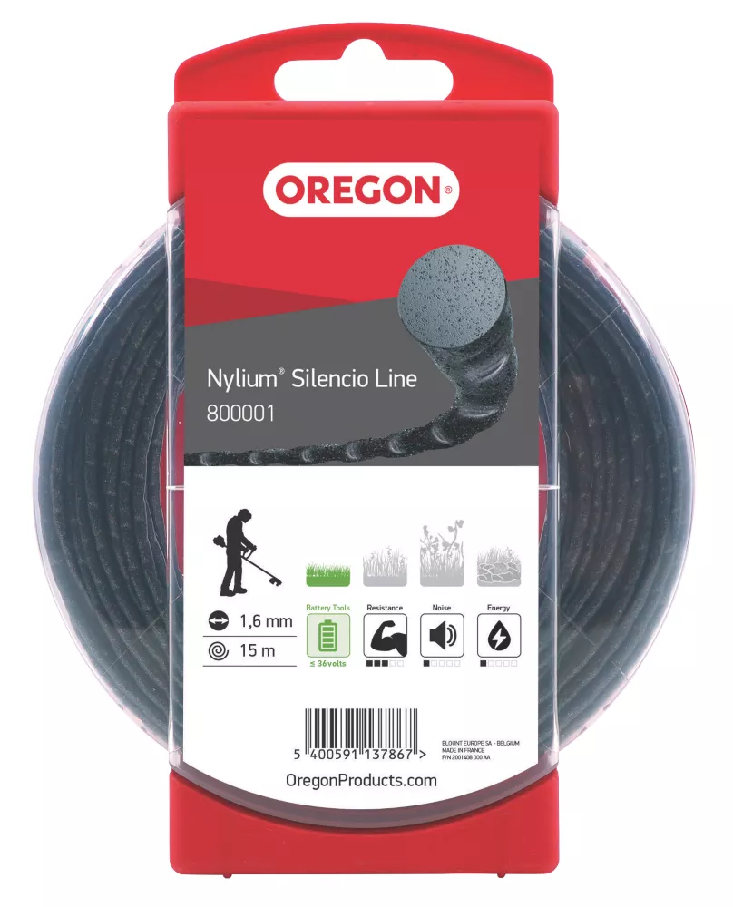 Oregon Nylium Silencio Trimmer Line 1.6mm X 15m 3 Oregon Nylium Silencio Trimmer Line 1.6mm X 15m