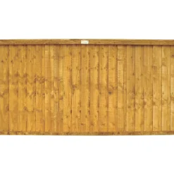 Forest Closeboard Fence Panels Golden Brown 6 X 3&apos; Pack Of 7