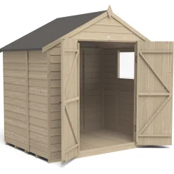 Forest 7&apos; X 5&apos; (Nominal) Apex Overlap Timber Shed -Forest Garden Shop 295JR A2