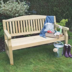 Forest Harvington Garden Bench Mixed Softwood 1.52 X 0.68 X 0.96m