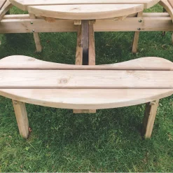 Forest Circular Garden Picnic Table 2070 X 2070 X 720mm 9 Forest Circular Garden Picnic Table 2070 X 2070 X 720mm -Forest Garden Shop 3295X A3
