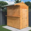 Rowlinson 4&apos; X 6&apos; (Nominal) Apex Shiplap Timber Bar & Garden Store -Forest Garden Shop 354PV P