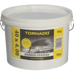 Tornado Barbed Fencing Staples 40 X 4mm 5kg