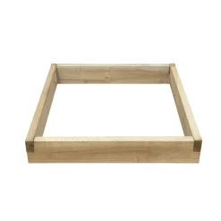 Forest Square Raised Bed Natural Timber 900 X 900 X 140mm -Forest Garden Shop 358KT A6