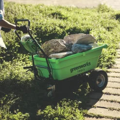 Greenworks GWG40GC 40V Li-Ion Cordless Self-Propelled Garden Cart - Bare -Forest Garden Shop 359KT A2