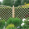 Forest Hamburg Lattice Curved Top Garden Screens 6 X 6&apos; 3 Pack