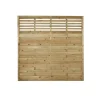 Forest Kyoto Slatted Top Fence Panels Natural Timber 6 X 6' Pack Of 6 2 Forest Kyoto Slatted Top Fence Panels Natural Timber 6 X 6' Pack Of 6 -Forest Garden Shop 4116K P