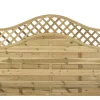 Forest Prague Lattice Curved Top Fence Panels Natural Timber 6 X 4&apos; Pack Of 9 -Forest Garden Shop 41876 P