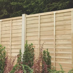 Forest Super Lap Fence Panels Natural Timber 6 X 6&apos; Pack Of 5