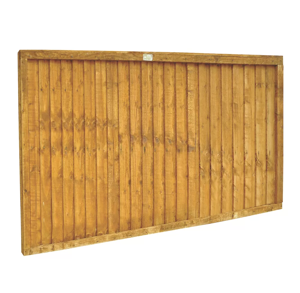 Forest Closeboard Fence Panels Golden Brown 6 X 3' Pack Of 9 4 Forest Closeboard Fence Panels Golden Brown 6 X 3' Pack Of 9 - Image 2