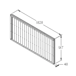 Forest Closeboard Fence Panels Golden Brown 6 X 3' Pack Of 9 9 Forest Closeboard Fence Panels Golden Brown 6 X 3' Pack Of 9 -Forest Garden Shop 4434X A3