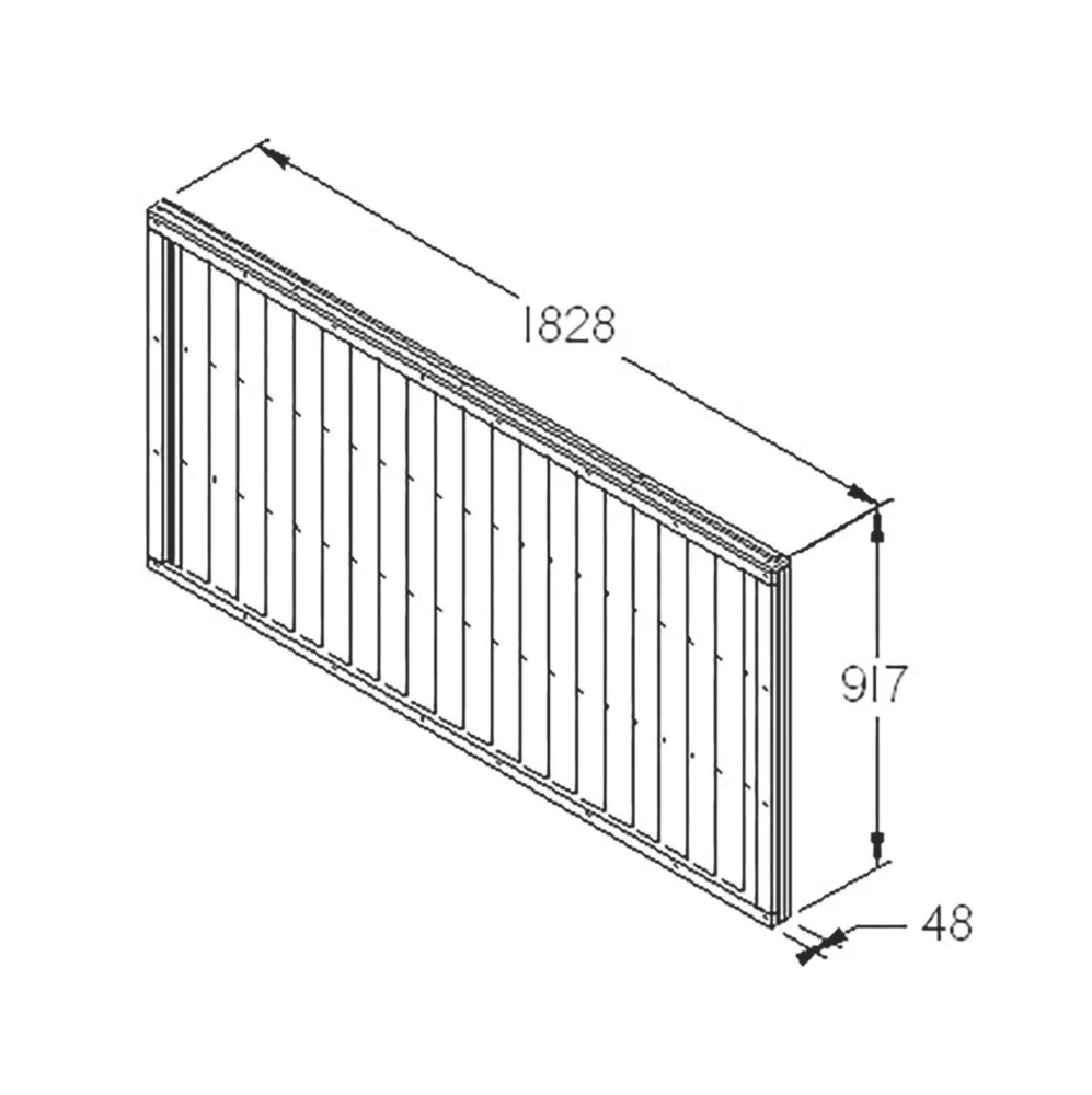 Forest Closeboard Fence Panels Golden Brown 6 X 3' Pack Of 9 6 Forest Closeboard Fence Panels Golden Brown 6 X 3' Pack Of 9 - Image 4