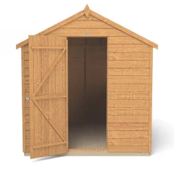 Forest 6&apos; X 8&apos; (Nominal) Apex Overlap Timber Shed With Base -Forest Garden Shop 449JR A3