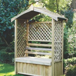 Forest Lyon 4&apos; X 2&apos; (Nominal) Apex Timber Arbour