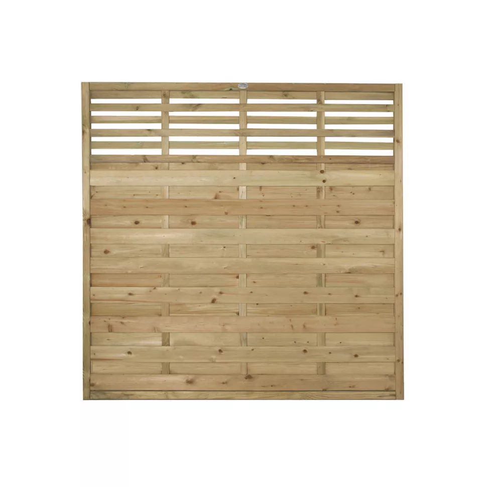 Forest Kyoto Slatted Top Fence Panels Natural Timber 6 X 6' Pack Of 7 3 Forest Kyoto Slatted Top Fence Panels Natural Timber 6 X 6' Pack Of 7