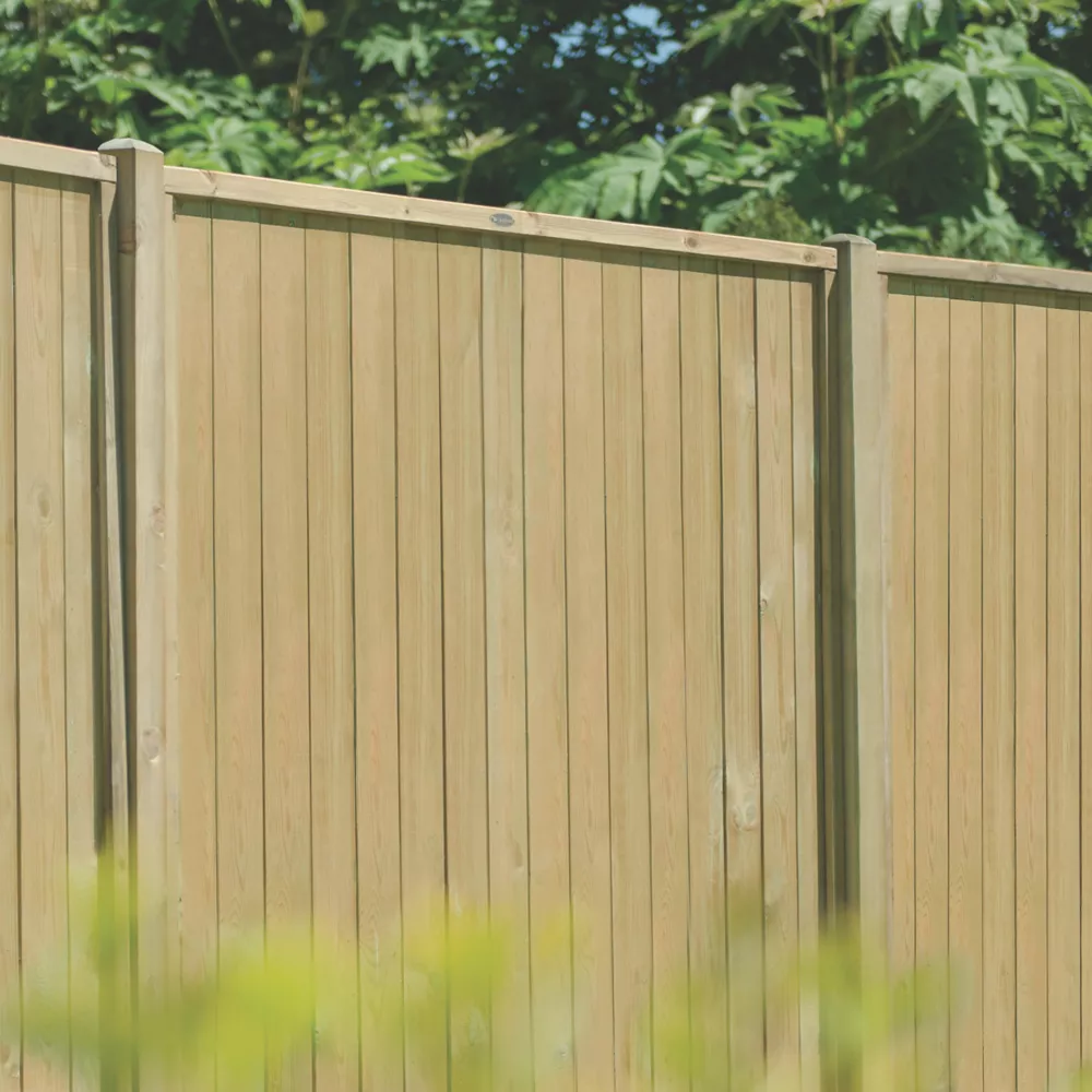 Forest VTGP6PK3HD Vertical Tongue & Groove Fence Panels Natural Timber 6 X 6' Pack Of 3 6 Forest VTGP6PK3HD Vertical Tongue & Groove Fence Panels Natural Timber 6 X 6' Pack Of 3 - Image 4