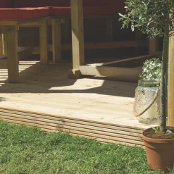 Forest HGG36MTTIN 12' X 10' (Nominal) Hexagonal Timber Gazebo With Base & Assembly -Forest Garden Shop 487JG A6