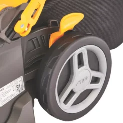 Stiga Combi 340e Kit 48V 1 X 4Ah Li-Ion E-Power Brushless Cordless 38cm Hand-Propelled Rotary Lawn Mower -Forest Garden Shop 487RV A7