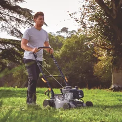 Titan TTLMP300SP40 41cm 125cc Self-Propelled Rotary Petrol Lawn Mower -Forest Garden Shop 500PT A2