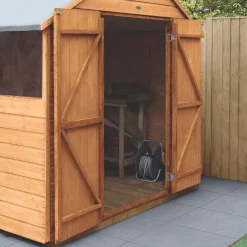 Forest Delamere 8&apos; X 11&apos; 6" (Nominal) Apex Shiplap T&G Timber Shed -Forest Garden Shop 519JR A6
