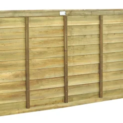 Forest Super Lap Fence Panels Natural Timber 6 X 3&apos; Pack Of 7