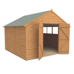 Forest Delamere 9' 6" X 10' (Nominal) Apex Shiplap T&G Timber Shed 10 Forest Delamere 9' 6" X 10' (Nominal) Apex Shiplap T&G Timber Shed -Forest Garden Shop 524KT A2