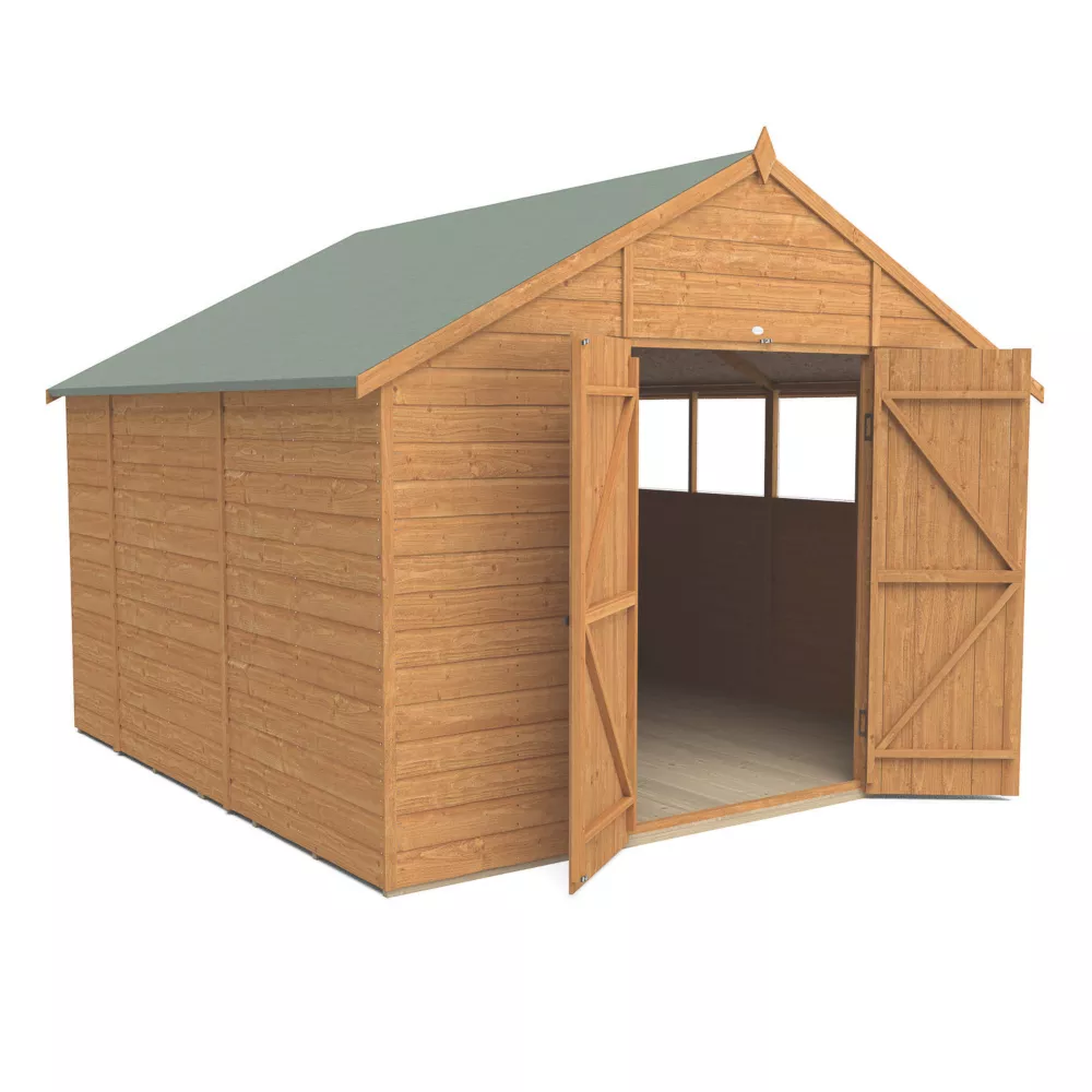 Forest Delamere 9' 6" X 10' (Nominal) Apex Shiplap T&G Timber Shed 5 Forest Delamere 9' 6" X 10' (Nominal) Apex Shiplap T&G Timber Shed - Image 3