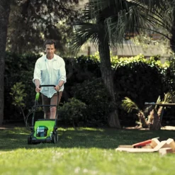 Greenworks 40V 1 X 2.0Ah Li-Ion Cordless 35cm Lawn Mower -Forest Garden Shop 526HT A7