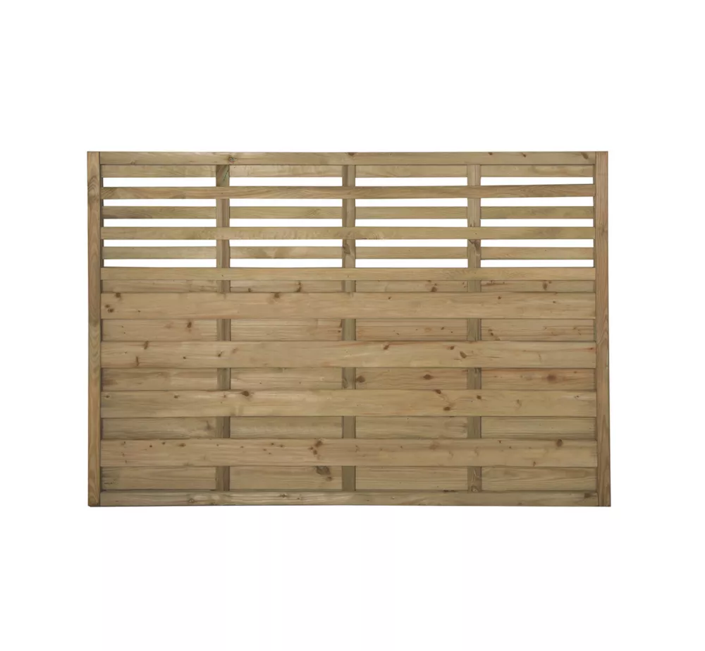Forest Kyoto Slatted Top Fence Panels Natural Timber 6 X 4' Pack Of 5 3 Forest Kyoto Slatted Top Fence Panels Natural Timber 6 X 4' Pack Of 5
