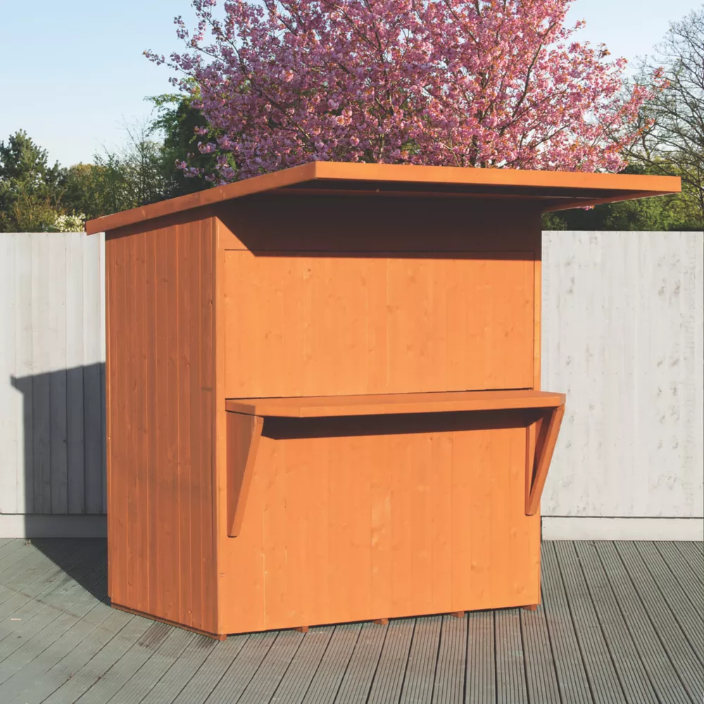 Shire Paradise Bar 6' X 4' (Nominal) Pent Timber Summerhouse 5 Shire Paradise Bar 6' X 4' (Nominal) Pent Timber Summerhouse - Image 3