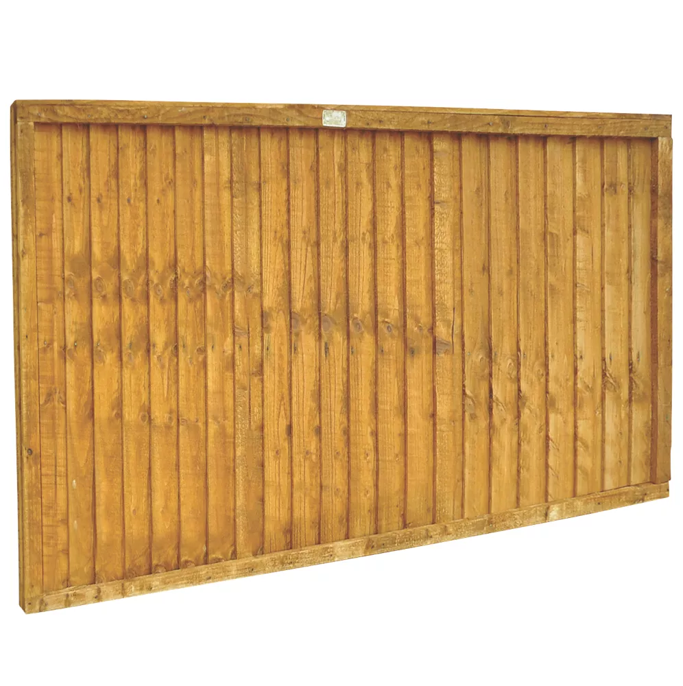 Forest Closeboard Fence Panels Golden Brown 6 X 3' Pack Of 4 4 Forest Closeboard Fence Panels Golden Brown 6 X 3' Pack Of 4 - Image 2
