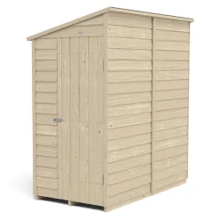 Forest 3&apos; 6" X 6&apos; (Nominal) Pent Overlap Timber Shed -Forest Garden Shop 563JR A2