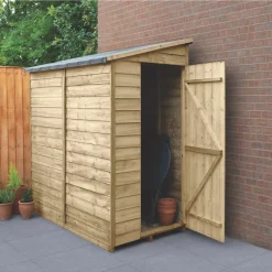 Forest 3&apos; 6" X 6&apos; (Nominal) Pent Overlap Timber Shed