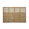Forest Kyoto Slatted Top Fence Panels Natural Timber 6 X 4&apos; Pack Of 7