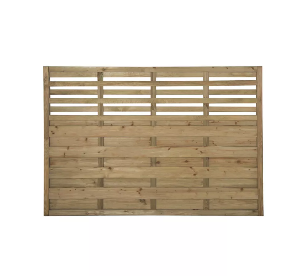 Forest Kyoto Slatted Top Fence Panels Natural Timber 6 X 4' Pack Of 7 3 Forest Kyoto Slatted Top Fence Panels Natural Timber 6 X 4' Pack Of 7