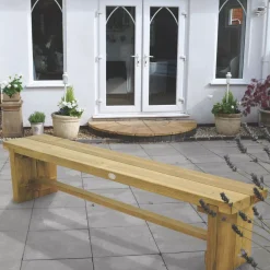 Forest Double Sleeper Garden Bench Softwood 1800 X 350 X 445mm